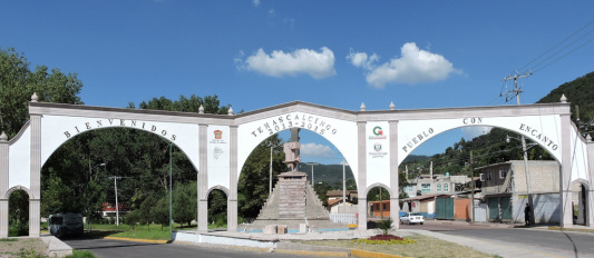 The town gateway, Temascalcingo, Mexico